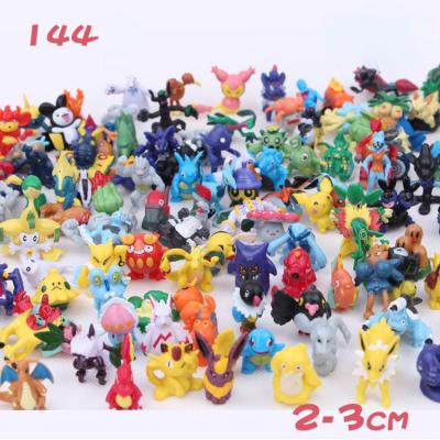 China Toy Pocket Monster Decoration Doll Set Model Action Number 144 Cartoon Pikachu Miniature Landscape for sale