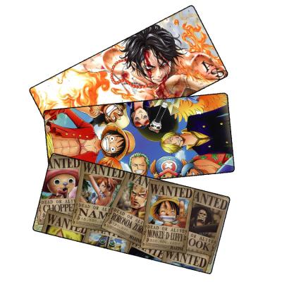 China Wholesale Radiation Protection Anime 3D One-Piece Mousepad Gaming Rubber Mouse Pad Large XXL Computer Keyboard Pad for sale