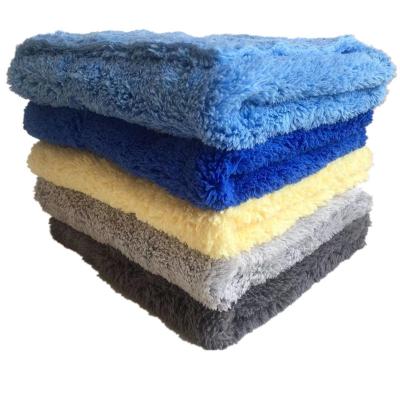 China Child Safe Thicken Plush Microfiber Car Cleaning Cloth Wash Towel Edgeless Eagle 16 x 16 Custom Microfiber Towel for sale