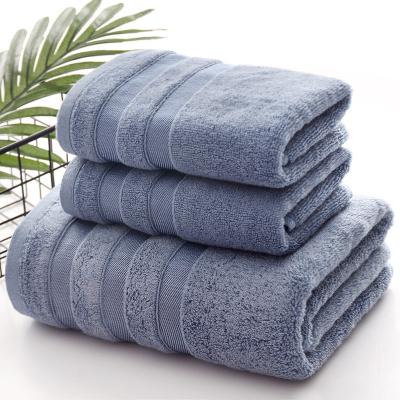 China Sustainable High Quality Bamboo Bath Towel Sets Luxury Hotel Bathroom Towel Sets for sale