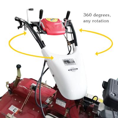 China Gear Transmission Farm Cultivator Gasoline Engine Hand Push Mini Tiller For Ditching for sale