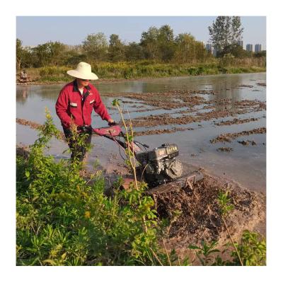 China 75 KG Nuevo diseño compacto con tracción a las cuatro ruedas con transmisión completa Mini cultivadores de tiradores en venta