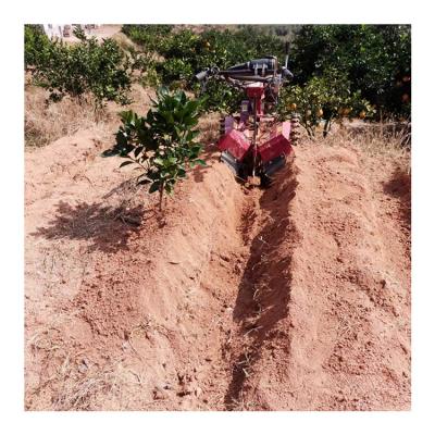 China Orchard Cultivator Tiller Gasoline Engine Mini Trencher Ditching Machine for Garden for sale