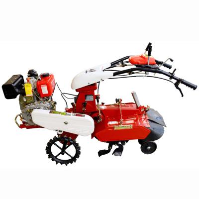 China 5.2KW Four-wheel Drive Diesel Engine Ditching Cultivator for Tilling Width of 10-40cm for sale