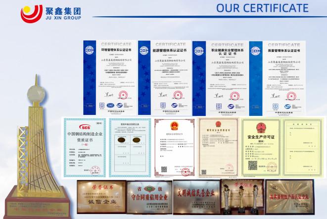 Proveedor verificado de China - Shandong Juxin Steel Structure Co., ltd