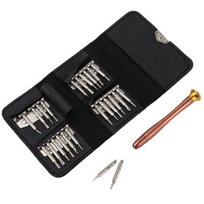 China Durable 25 in 1 Precision Screwdriver Set Multifunctional Magnetic Cell Phone Laptop Watch Disassembly and Maintenance Kit for sale