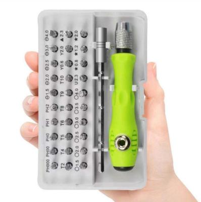 China Multi-Used Head Screwdriver 32 in 1 Screwdriver Set Notebook Disassembly Tool Kit Mobile Phone Disassembly Tool Cross Notched Screwdriver Head for sale