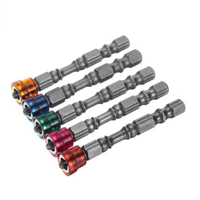 China Multi-used 5pcs 65mm Head Screwdriver 1/4 Handle Ring PH2S2 Alloy Steel Cross Bit Magnetic Magnetic Electric Screwdriver Head for sale