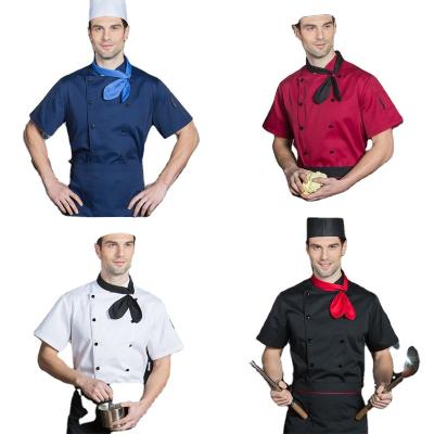 China restaurant & bar restaurant & 2021 New Design Bar Hotel Wholesale Chef Uniform Work Suit With Knot Restaurant Restaurant Chef Uniform Jacket for sale