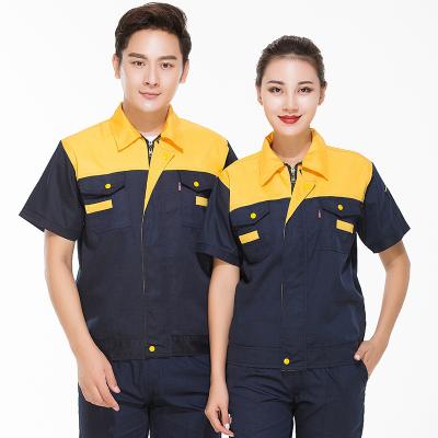 China Wholesale Breathable Breathable Wholesale Locomotive Repair Manufacturer Protective Service Workwear Men's and Women's Auto Repair Work Uniform for sale