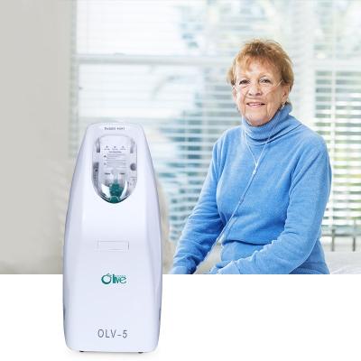 China 24/7 Continuous Flow China Manufacturer Mini Mobile Portable Oxygen Generator Olive Oxygen-5l Oxygen Concentrator 5l Medical Oxygen Concentrator /h High Flow for sale