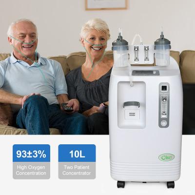 China 10 Liter Oxygen Home Medical Oxygen Concentrator-Portable Concentrador De Oxigeno 9l 10l Oxygen Concentrator Olive Large LCD Display Concentrator for sale