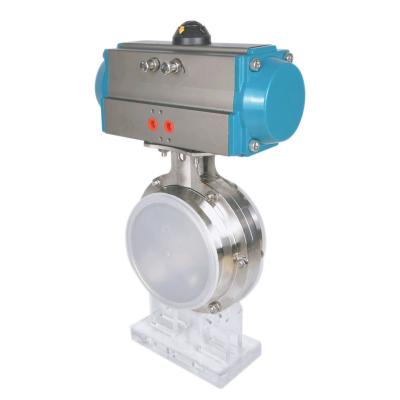 China Building Material Stores Competitive Price Modulating Single Acting Pneumatic Actuator For Process Control Butterfly Valve for sale