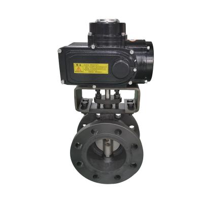 China DN80 Electric Actuated Valve Butterfly Valve For Wast Water for sale