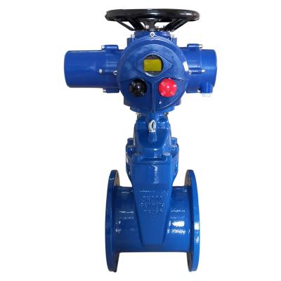 China General intelligent remote control multi-turn flange gate valve pn16 electric end actuator 380v 220v malleable iron for sale