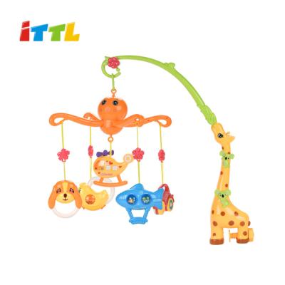 China Toy Baby Montessori Bell Musical Educational Rattle Toys Musical Baby Mobile Ring for sale