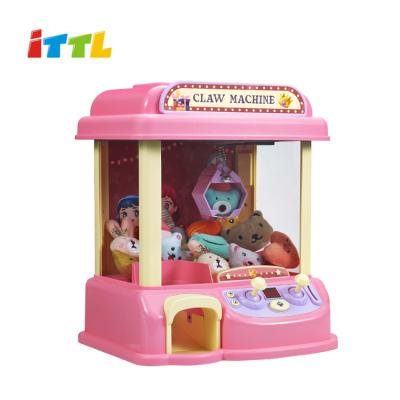 China Custom Kid Mini Crane Doll Machine Clip Doll Game Coin Claw Machine Toys 28.50*19*24.50CM for sale