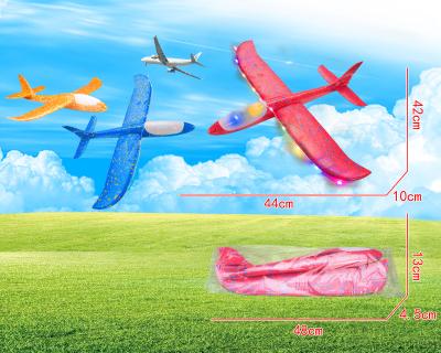 China New airplane flying toy hand throwing PPE foam glider diy plane A1437390Y for sale