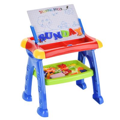 China 39cm Height Kids Plastic Drawing Table Learning Letters and Calculation Drawing Board Plastic Toy for sale