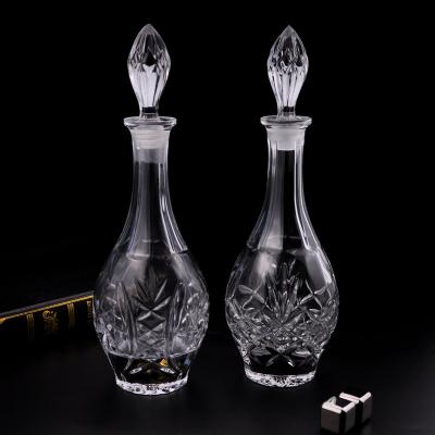 China Luxury New Design Whiskey Glass Bottle Hot Selling Clear European Vintage Thickened Wine Wine Bottle Wine Wholesale for sale