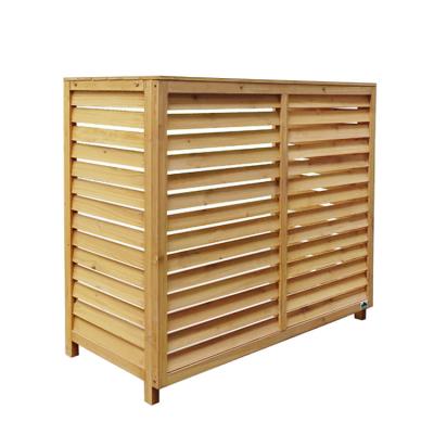 China Wood Customized Outdoor Unit Air Conditioner AC Canopy Cover Radiator Storage Rack Cover for sale