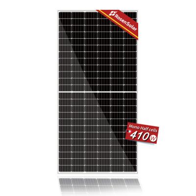 China Rosen Half Cut Solar Panel Half Cells 144 Solar Panel Half Cells Solar Panel RS410M6-144HC for sale