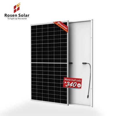 China Half cut EVA / POE 340w panel china solar panel solar panel 350w for sale