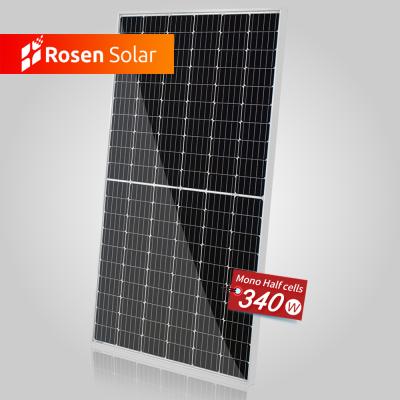 China Rosen Solar Half Cells 9BB Mono Solar Panel 330W 340W 350 Watt Solar Panel RS340M6-60HC for sale