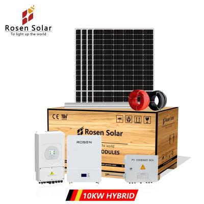 China Top 10000W Home Solar Storage China Hybrid Solar Energy System With Factory Price for sale