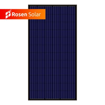 China Cheap Polycrystalline Black Solar Panel 350W Solar Modules Price In Sri Lanka RS350P-72B for sale