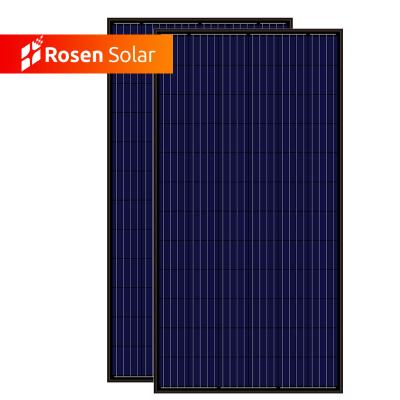 China Poly Rosen Black 350W Solar Panels 36V 350Watt Modules Netherlands RS350P-72B for sale