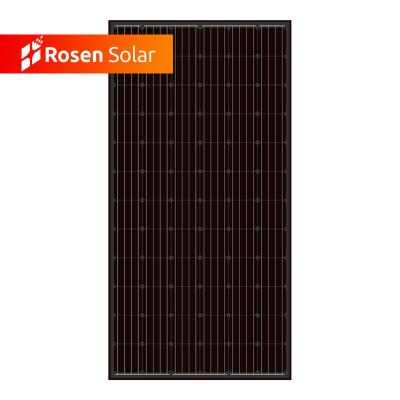 China Europe Rosen Black Solar Panels 380W 400W PVModule 5BB PV Panel Price RS380M-72B for sale