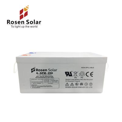 China High quality GEL 12V 250Ah solar battery 12v battery price of home appliances solar 12v battery for sale