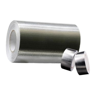 China Waterproof 2022 Alu Tape Aluminum Foil Butyl Rubber Glass Cloth Covering Tape 48Mm Adhesive Waterproof Elephant Rolls for sale