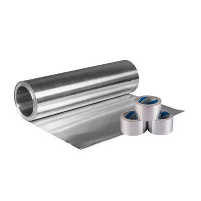 China Hot Selling Waterproof Sealant Connecting Pipe Hot And Cold Kitchen Duct Silver Aluminum Foil Without Liner Paper Strip for sale