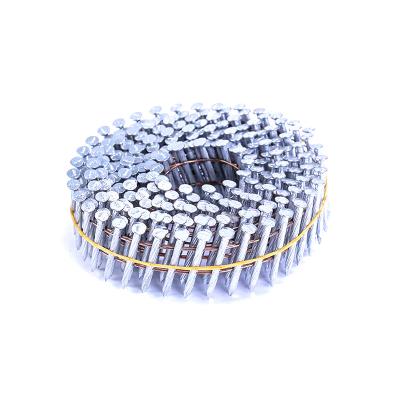 China Good Quality Diamond Tip Helical Rolled Wire Steel Coil Smooth Blunt Nails for sale