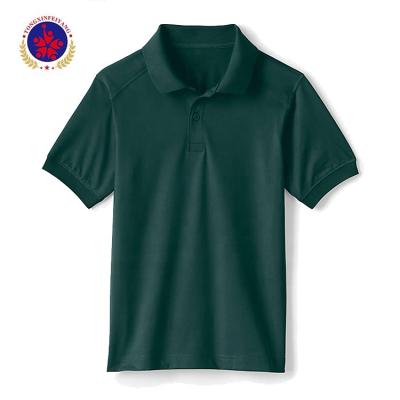 China Kids School Uniform Kids Short Sleeve Polo Shirt School Uniform Quick Dry for sale