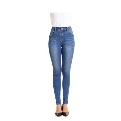 China Spandex / Cotton Lady Denim Pants Good Quality New Women Sustainable Plus Size Jeans for sale