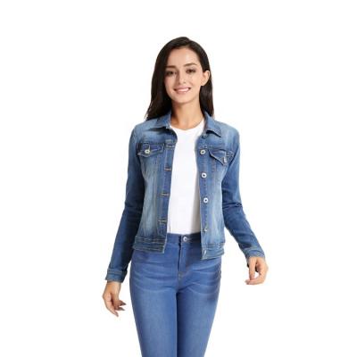 China Viable Wholesale Elegant Jacket Women Casual Denim Jackets for sale