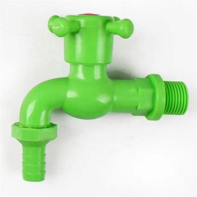 China Traditional PP Cold Water Garden Plastic Colorful Water Tap For Bathroom Vegetable Garden Washing Machine Faucet Faucet Bibcock for sale