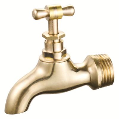 China Bibcock Polished Faucet Valve Slow 1/2 Traditional Zinc Alloy Free Water Garden Bib Faucet Faucet With Interface for sale