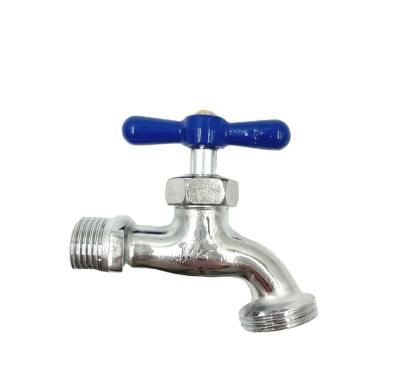 China Garden Bib Faucet Faucet Free Water Bibcock Faucet Traditional Zinc Alloy Polished 1/2 Slow Valve for sale