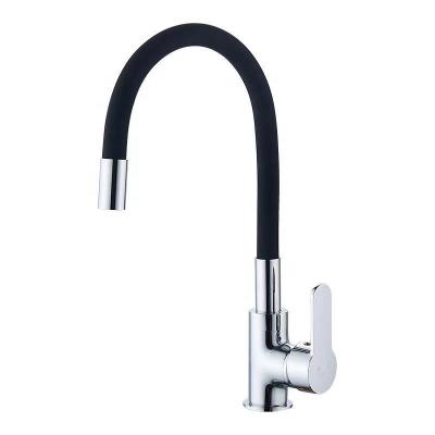 China Pull Out Flexible Spray Kitchen Sink Mixer Tap Neck Hot And Cold Water Mixer Tap Along for sale