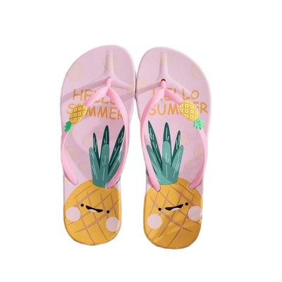 China Fashion Trend Summer Style Women's Flip Flops 2021 Floral Printing Flip Flop Sublimation Beach Flip-Flops for sale