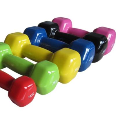 China Plastic Dip Into The Dumbbell Set Direct Dumbbell Set Hex Manufacturing Dip Dumbbell Wholesale OEM Gym Weight Lifting Cheap Plastic Dumbbell for sale