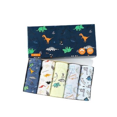 China 100% Breathable Boy Underwear Cartoon Children Underwear Dinosaur Cotton Pattern Boys Panties for sale