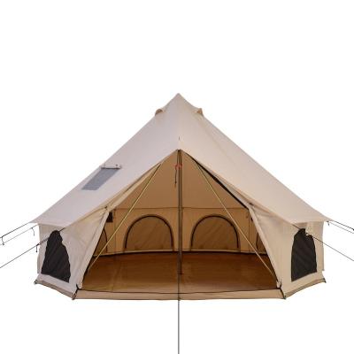 China Extended Type Glamping High Quality 5M Canvas Bell Tent for sale