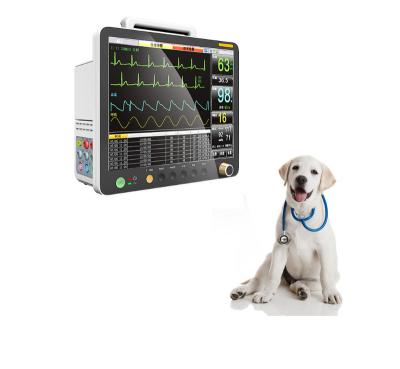 China 15 Inch High Definition Screen Veterinary Animal Pet Health Care With Monitor Screen Pet Multiparameter Display ECG Medical Home Monitor for sale