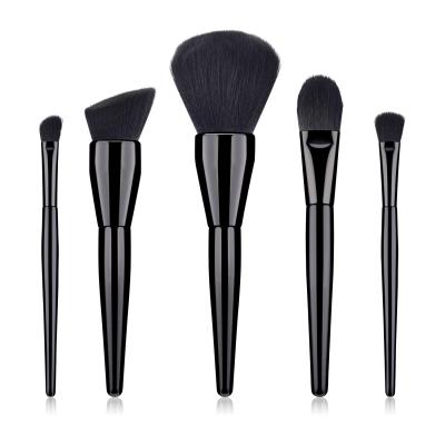 China Angular Blush 2021 NEW Makeup Brush Set 6pcs Black Pink Loose Powder Brush 4pcs Blush Brush Wholesale Sales for sale