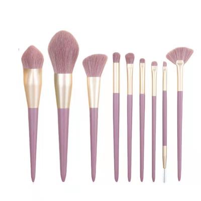 China Angular Blush High End Purple Beauty Custom Synthetic Makeup Brushes for sale